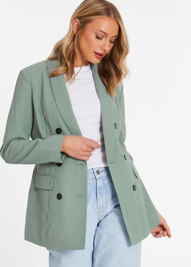 Quiz Green Tailored Blazer