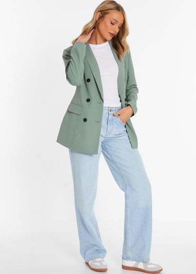 Quiz Green Tailored Blazer