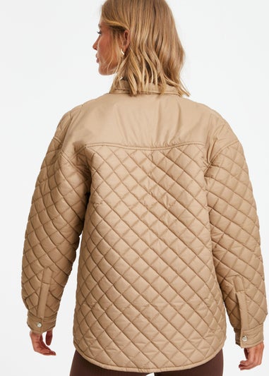 Quiz Stone Quilted Shacket