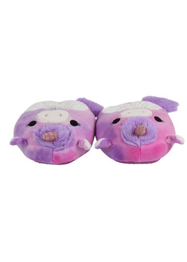 Kids Purple Squishmallows Lola Slippers (Younger 11-Older 7)