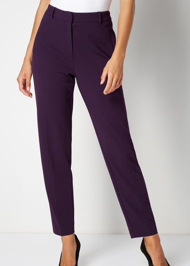 Roman Plum Straight Leg Stretch Trouser