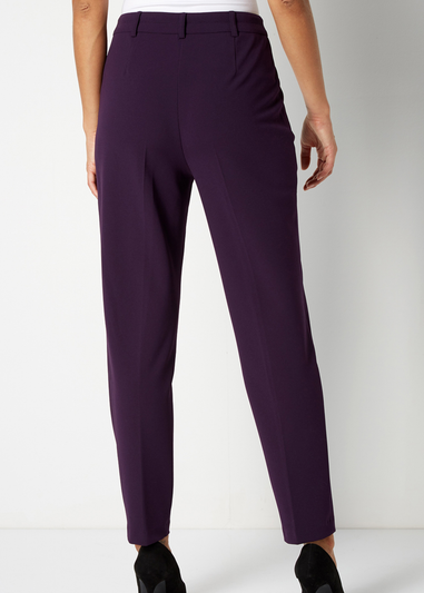 Roman Plum Straight Leg Stretch Trouser