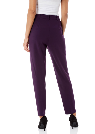 Roman Plum Straight Leg Stretch Trouser