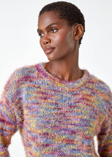 Roman Multi  Fluffy Knit Jumper