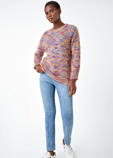 Roman Multi  Fluffy Knit Jumper