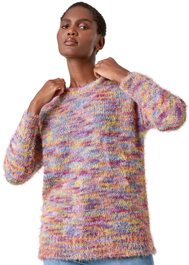 Roman Multi  Fluffy Knit Jumper