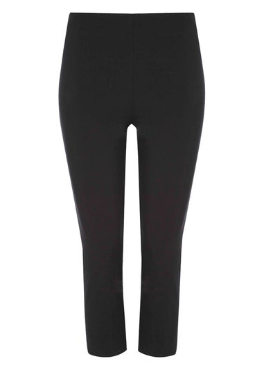 Roman Black Cropped Stretch Trouser