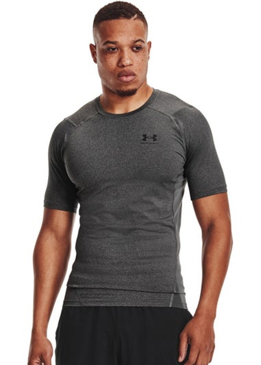 Under Armour Grey/Black Short-Sleeved Compression Shirt