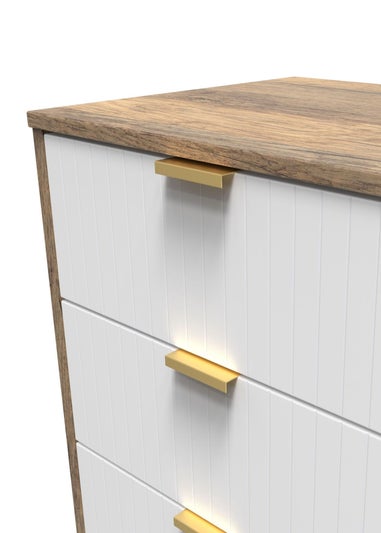 Ready Assembled Lisbon 5 Drawer Tallboy
