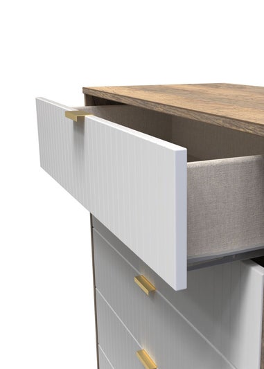 Ready Assembled Lisbon 5 Drawer Chest
