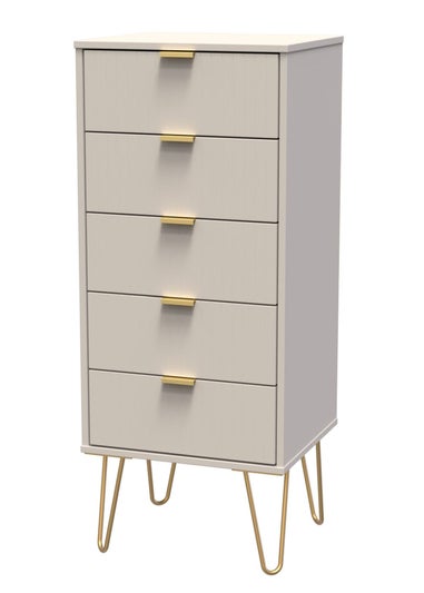 Ready Assembled Lisbon 5 Drawer Tallboy