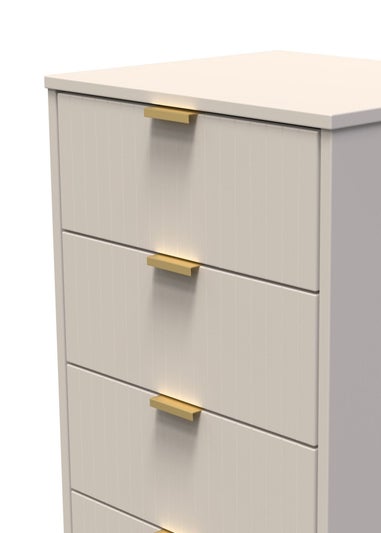 Ready Assembled Lisbon 5 Drawer Tallboy