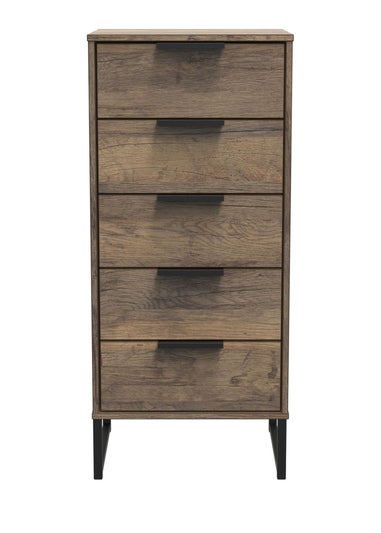 Ready Assembled Milano 5 Drawer Tallboy