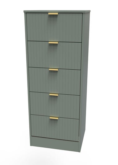 Ready Assembled Atlanta 5 Drawer Tallboy