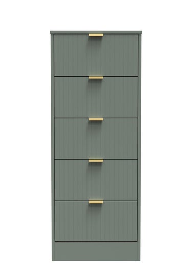 Ready Assembled Atlanta 5 Drawer Tallboy