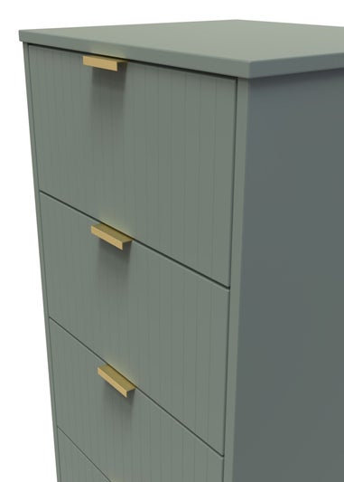 Ready Assembled Atlanta 5 Drawer Tallboy