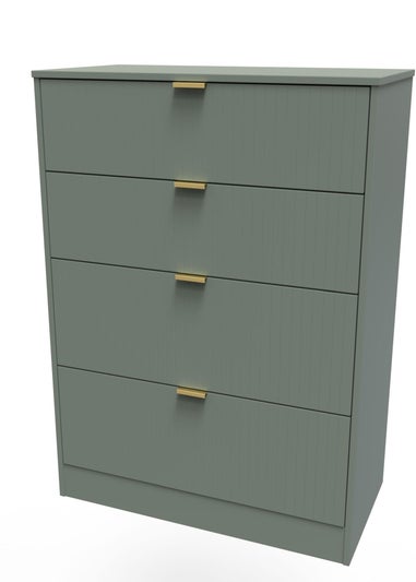 Ready Assembled Atlanta 4 Drawer Deep Chest