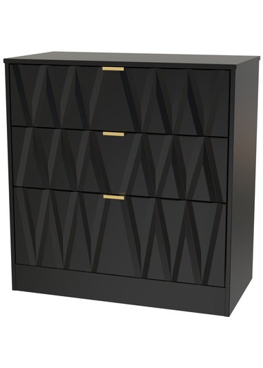 Ready Assembled Venetian 3 Drawer Deep Chest