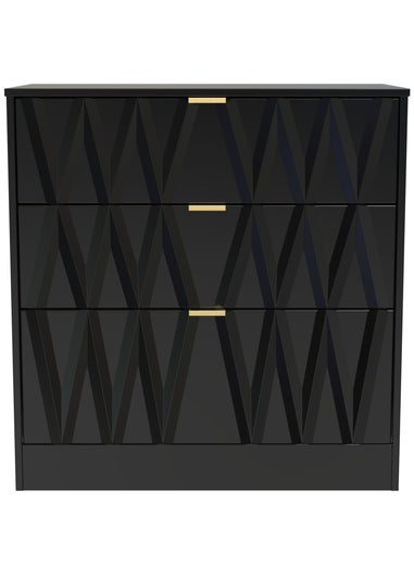 Ready Assembled Venetian 3 Drawer Deep Chest