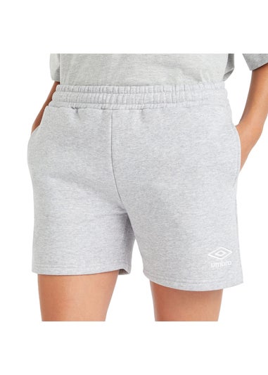 Umbro Grey/White Core Sweat Shorts