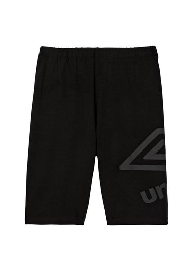 Umbro Black Core Big Logo Cycling Shorts