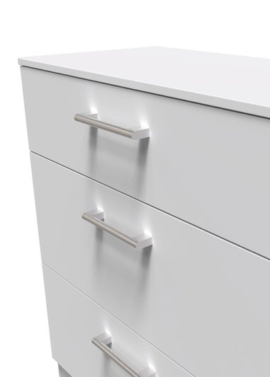 Ready Assembled Bari 3 Drawer Deep Chest