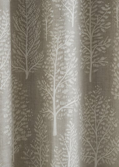 Catherine Lansfield Alder Trees Cotton Lined Eyelet Curtains
