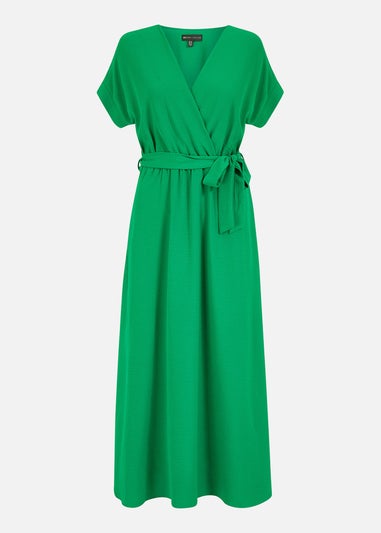 Mela Green Kimono Sleeve Midi Dress