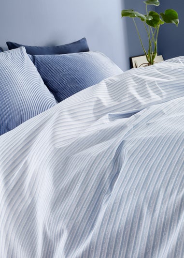 Catherine Lansfield Graded Stripe Reversible Duvet Cover Set