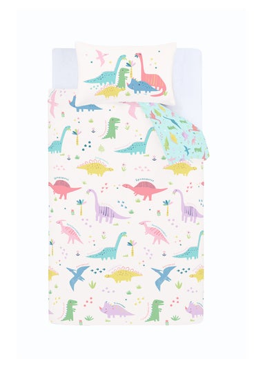 Catherine Lansfield Dinosaur Friends Reversible Duvet Cover