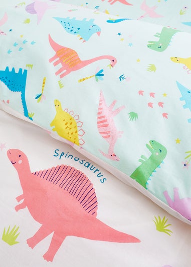 Catherine Lansfield Dinosaur Friends Reversible Duvet Cover