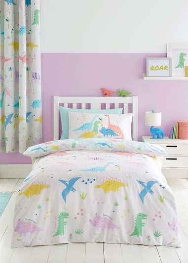 Catherine Lansfield Dinosaur Friends Reversible Duvet Cover