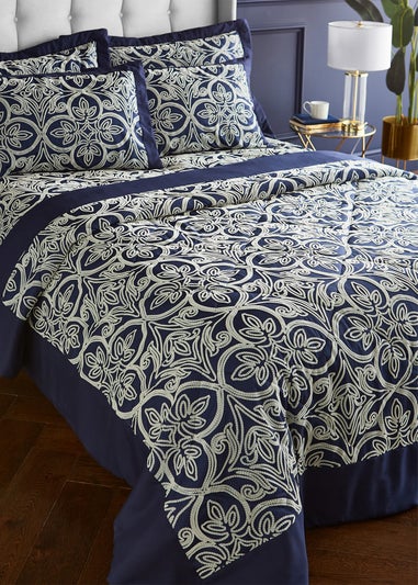 Catherine Lansfield Flock Trellis Bedspread (220x230cm)