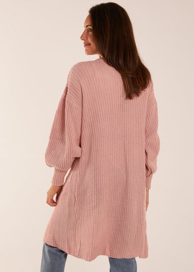 Edge to Edge Knitted Long Cardigan