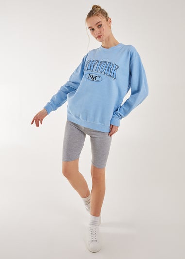 Pink Vanilla Washed New York Sweatshirt