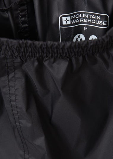Mountain Warehouse Black  Pakka Waterproof Over Trousers