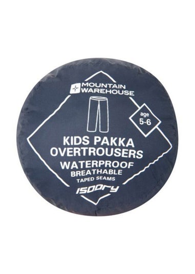 Mountain Warehouse Kids Navy Pakka Waterproof Over Trousers (2-14yrs)