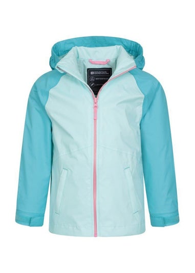 Mountain Warehouse Kids Pale Blue Torrent II Waterproof Jacket (2-13yrs)