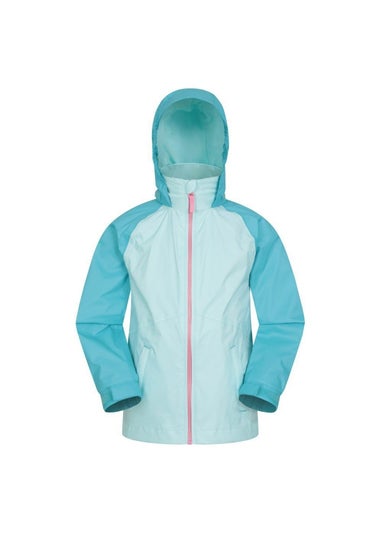 Mountain Warehouse Kids Pale Blue Torrent II Waterproof Jacket (2-13yrs)