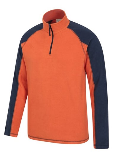 Mountain Warehouse Orange Ashbourne II Half Zip Fleece Top