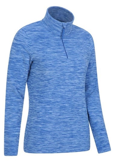 Mountain Warehouse Blue Snowdon Melange Fleece Top