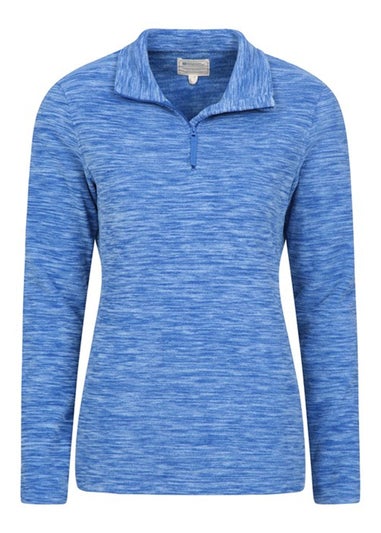 Mountain Warehouse Blue Snowdon Melange Fleece Top