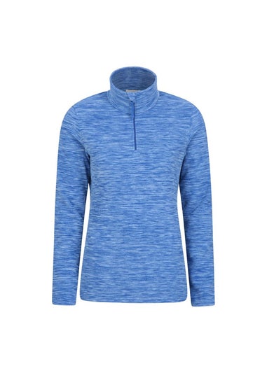 Mountain Warehouse Blue Snowdon Melange Fleece Top