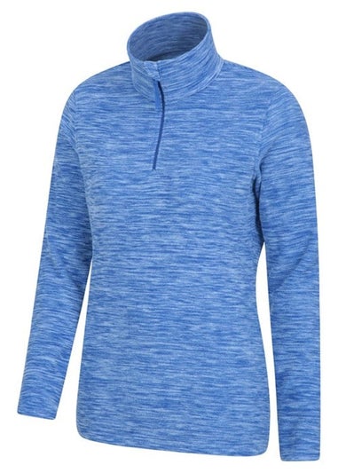 Mountain Warehouse Blue Snowdon Melange Fleece Top