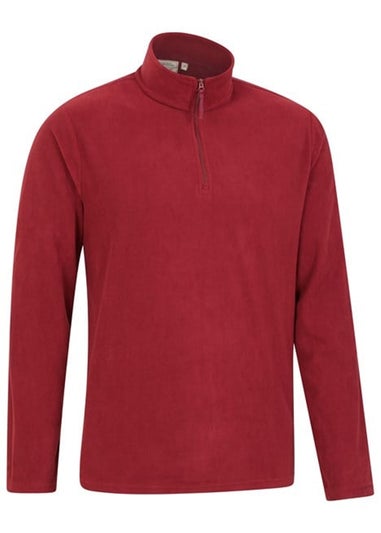 Mountain Warehouse Red Camber II Camo Half Zip Fleece Top