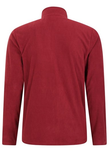 Mountain Warehouse Red Camber II Camo Half Zip Fleece Top