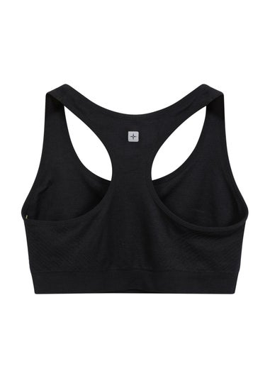 Mountain Warehouse Black Anti-Chafe Seamless Sports Bra