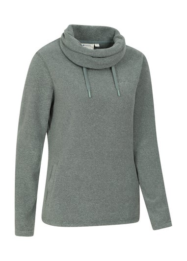 Mountain Warehouse Khaki Hebridean Cowl Neck Fleece Top