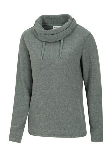 Mountain Warehouse Khaki Hebridean Cowl Neck Fleece Top