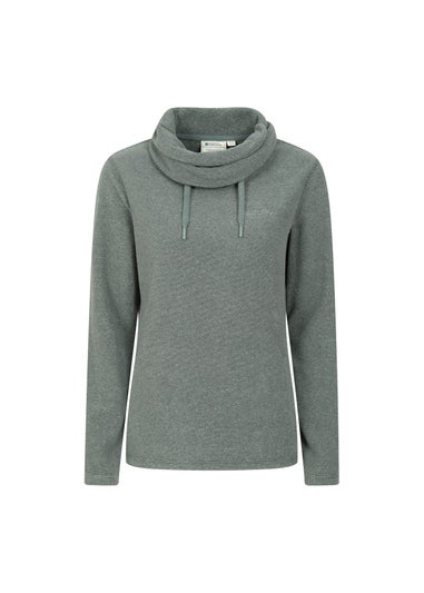 Mountain Warehouse Khaki Hebridean Cowl Neck Fleece Top